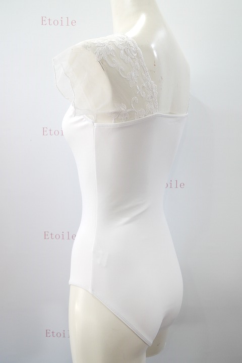 【完売品】美品★レペット✴︎3/4 スリーブ　レースメッシュ レオタード　白 White 3/4 sleeve lace leotard – Repetto