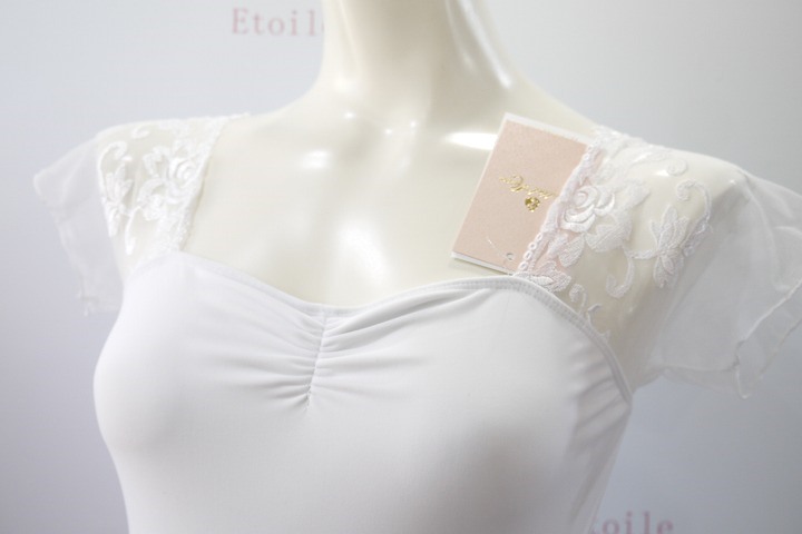 【新色】BalletRosa　レースメッシュスリーブレオタード　JUSTINE　 ジャスティン