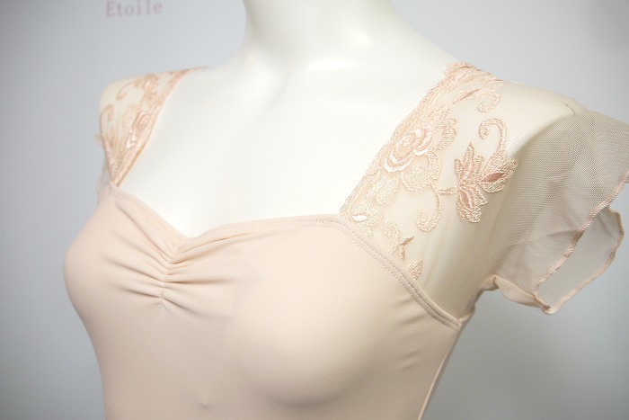 【新色】BalletRosa　レースメッシュスリーブレオタード　JUSTINE　 ジャスティン