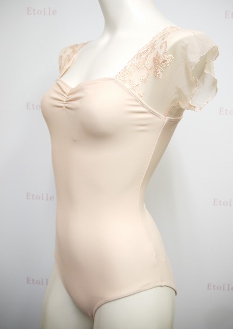 【新色】BalletRosa　レースメッシュスリーブレオタード　JUSTINE　 ジャスティン