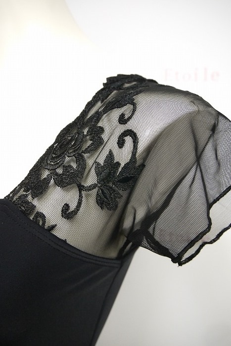 【新色】BalletRosa　レースメッシュスリーブレオタード　JUSTINE　 ジャスティン