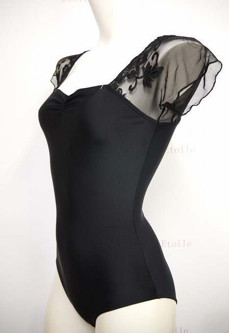 BalletRosa　バレエローザ レースメッシュスリーブレオタード BalletRosa バレエローザ レースメッシュスリーブレオタード