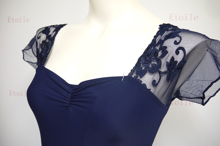 【新色】BalletRosa　レースメッシュスリーブレオタード　JUSTINE　 ジャスティン