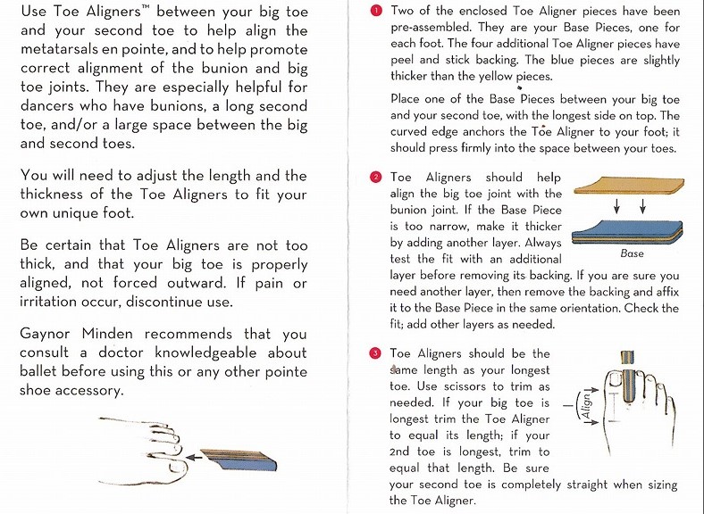 【GAYNOR MINDEN】 Raw Toe Aligners トゥアライナーセット