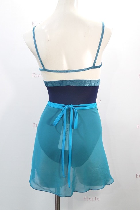 YUMIKO シフォンスカート PAT Long G-Peacock/T-Peacock