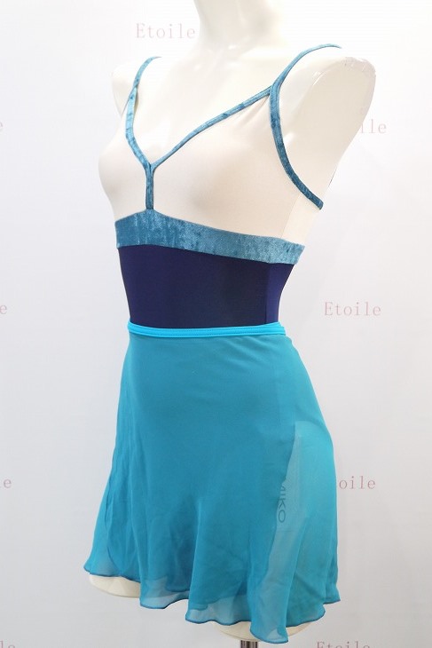 YUMIKO シフォンスカート PAT Long G-Peacock/T-Peacock