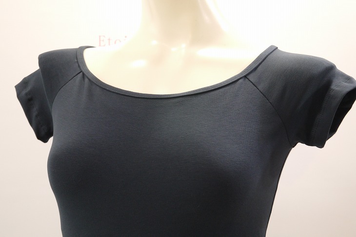 【Calla by LULLI】　ハイバック　コットンキャップスリーブレオタード　“Naomi”