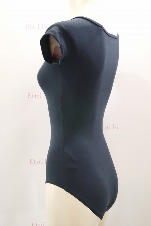 【Calla by LULLI】　ハイバック　コットンキャップスリーブレオタード　“Naomi”