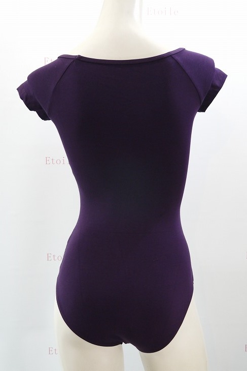 【Calla by LULLI】　ハイバック　コットンキャップスリーブレオタード　“Naomi”