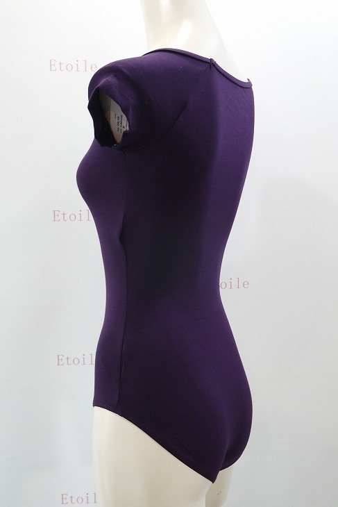 【Calla by LULLI】　ハイバック　コットンキャップスリーブレオタード　“Naomi”