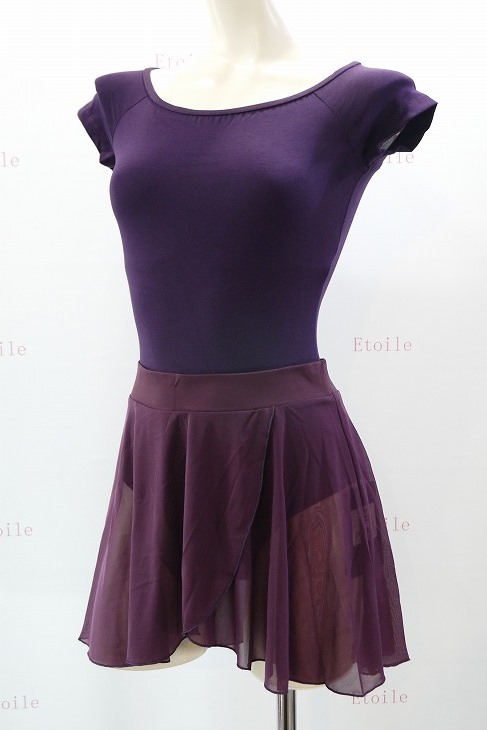 【Calla by LULLI】　ハイバック　コットンキャップスリーブレオタード　“Naomi”