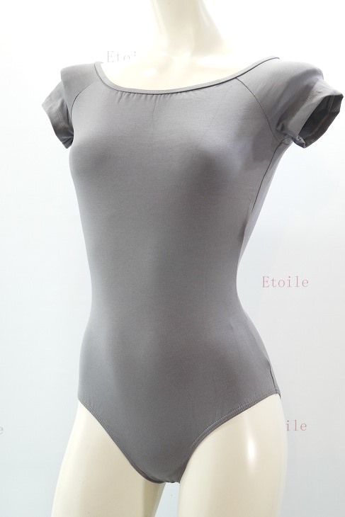 【Calla by LULLI】　ハイバック　コットンキャップスリーブレオタード　“Naomi”