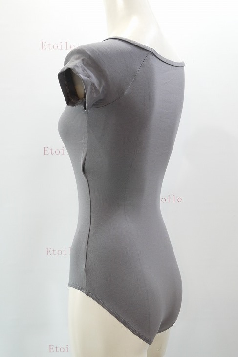 【Calla by LULLI】　ハイバック　コットンキャップスリーブレオタード　“Naomi”