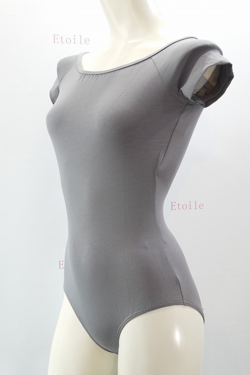 【Calla by LULLI】　ハイバック　コットンキャップスリーブレオタード　“Naomi”