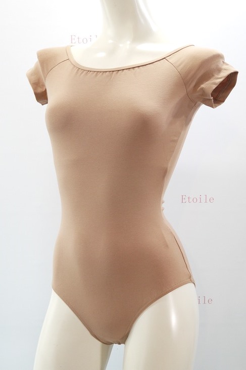 【Calla by LULLI】　ハイバック　コットンキャップスリーブレオタード　“Naomi”