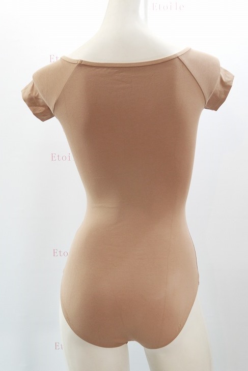 【Calla by LULLI】　ハイバック　コットンキャップスリーブレオタード　“Naomi”