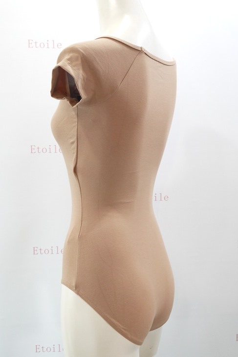 【Calla by LULLI】　ハイバック　コットンキャップスリーブレオタード　“Naomi”