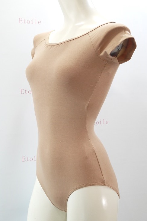 【Calla by LULLI】　ハイバック　コットンキャップスリーブレオタード　“Naomi”