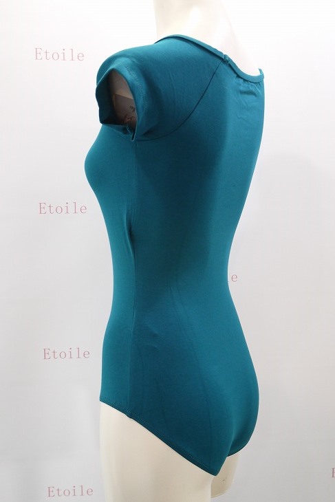 【Calla by LULLI】　ハイバック　コットンキャップスリーブレオタード　“Naomi”