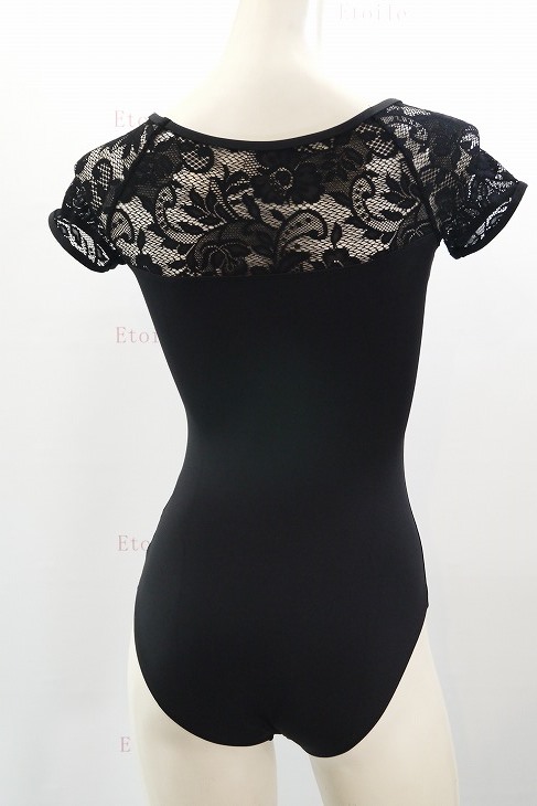 【Calla by LULLI】　ハイバック　レースキャップスリーブレオタード　“Angelina”