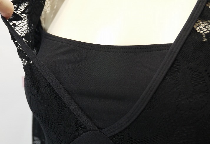 【Calla by LULLI】　ハイバック　レースロングスリーブレオタード　“Jojo”