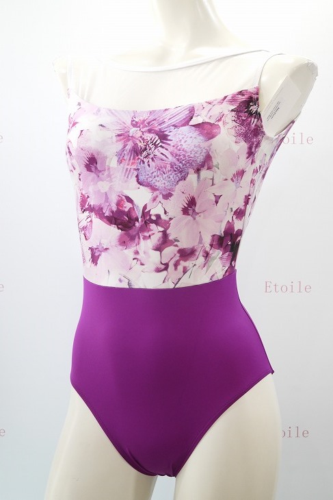 2022 Collection】Ainsliewear Vivid Floral Print Vバックレオタード 