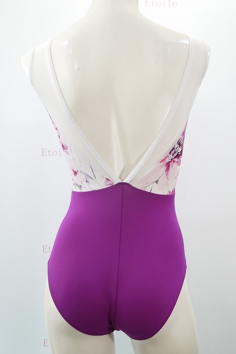 2022 Collection】Ainsliewear Vivid Floral Print Vバックレオタード