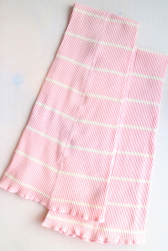 LEVDANCE フレアレッグウォーマーストライプ