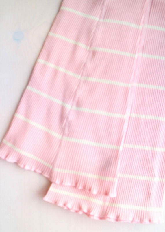 LEVDANCE フレアレッグウォーマーストライプ