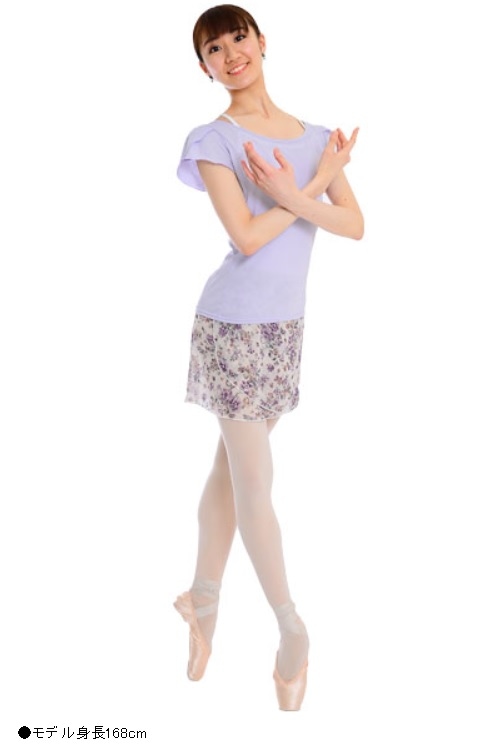 DD オリジナルフラワープリント巻きスカート