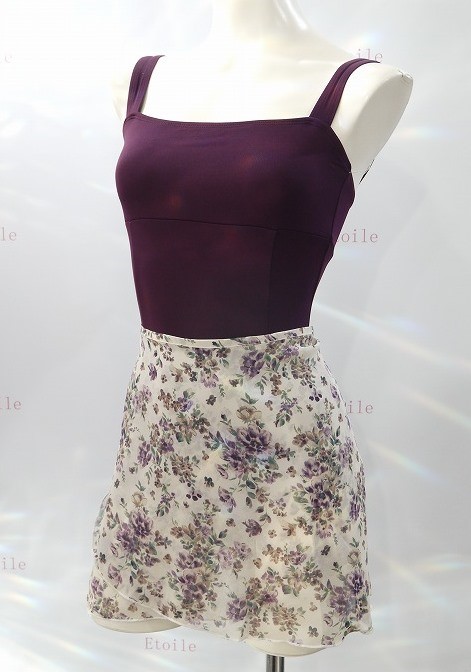 DD オリジナルフラワープリント巻きスカート