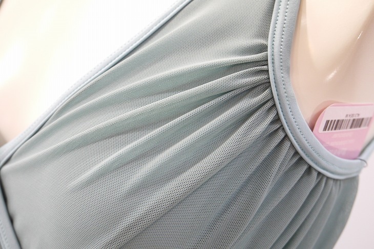 【Jule Dancewear】 メッシュクロスタンクレオタード Alloy