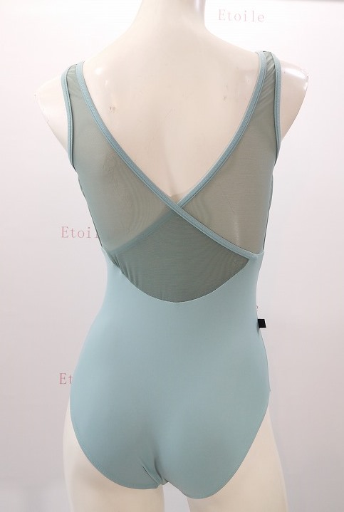 【Jule Dancewear】 メッシュクロスタンクレオタード Alloy