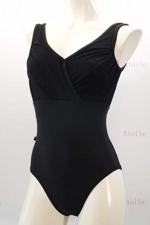 【Jule Dancewear】 メッシュクロスタンクレオタード Alloy