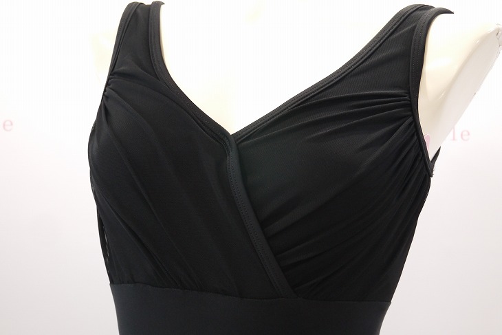 【Jule Dancewear】 メッシュクロスタンクレオタード Alloy