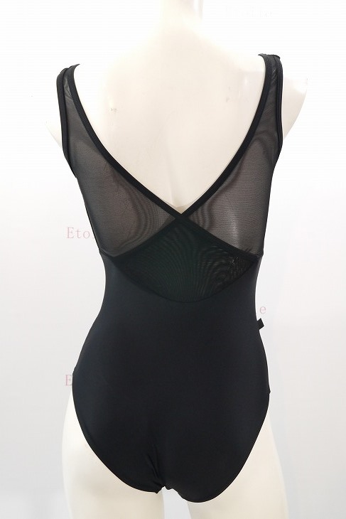 【Jule Dancewear】 メッシュクロスタンクレオタード Alloy