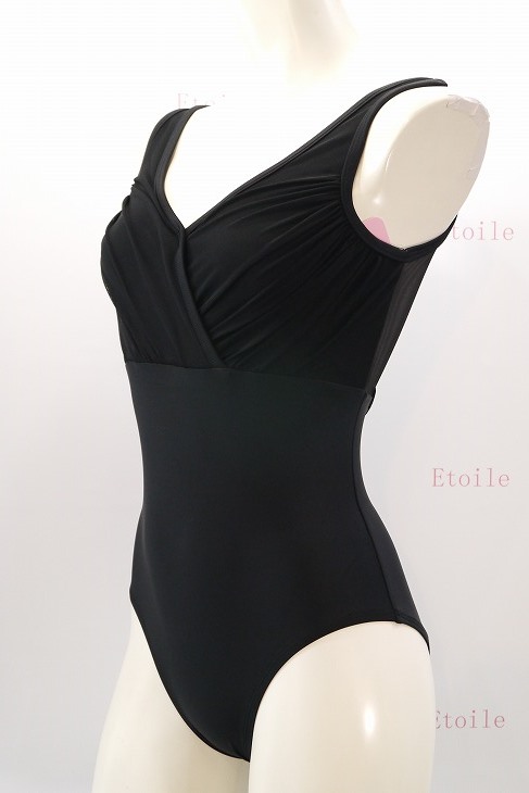 【Jule Dancewear】 メッシュクロスタンクレオタード Alloy