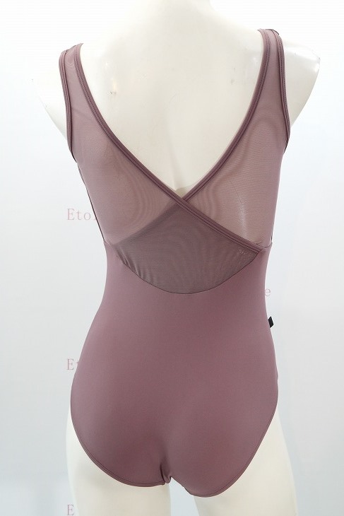 【Jule Dancewear】 メッシュクロスタンクレオタード Alloy