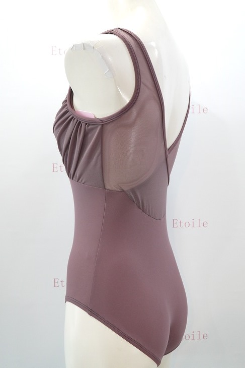 【Jule Dancewear】 メッシュクロスタンクレオタード Alloy