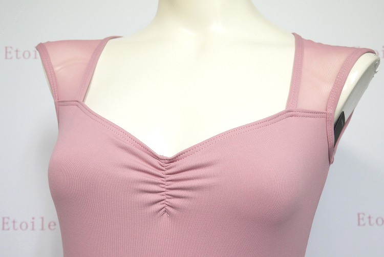 【LULLI Dancewear】　バックメッシュレオタード　“Tulip”