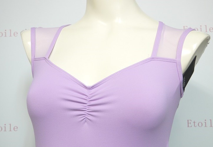 【LULLI Dancewear】　バックメッシュレオタード　“Tulip”