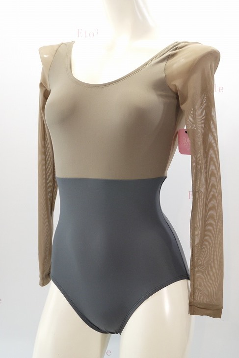 【Jule Dancewear】 メッシュロングスリーブレオタード Luster