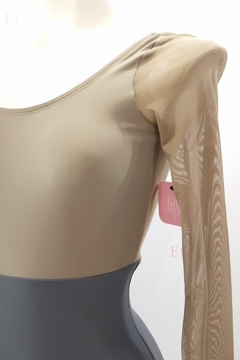 【Jule Dancewear】 メッシュロングスリーブレオタード Luster