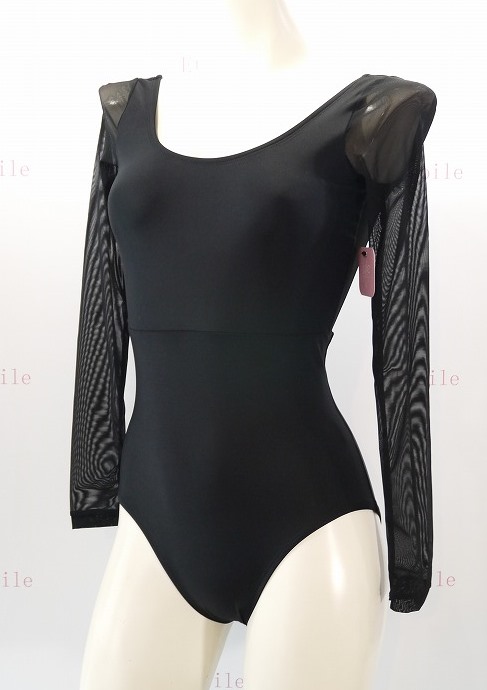 【Jule Dancewear】 メッシュロングスリーブレオタード Luster