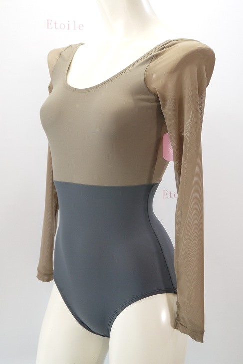 【Jule Dancewear】 メッシュロングスリーブレオタード Luster