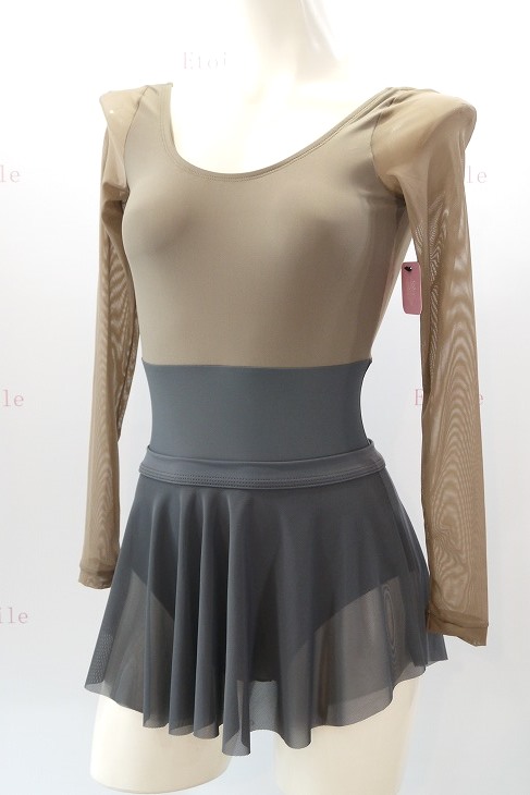 【Jule Dancewear】 メッシュロングスリーブレオタード Luster