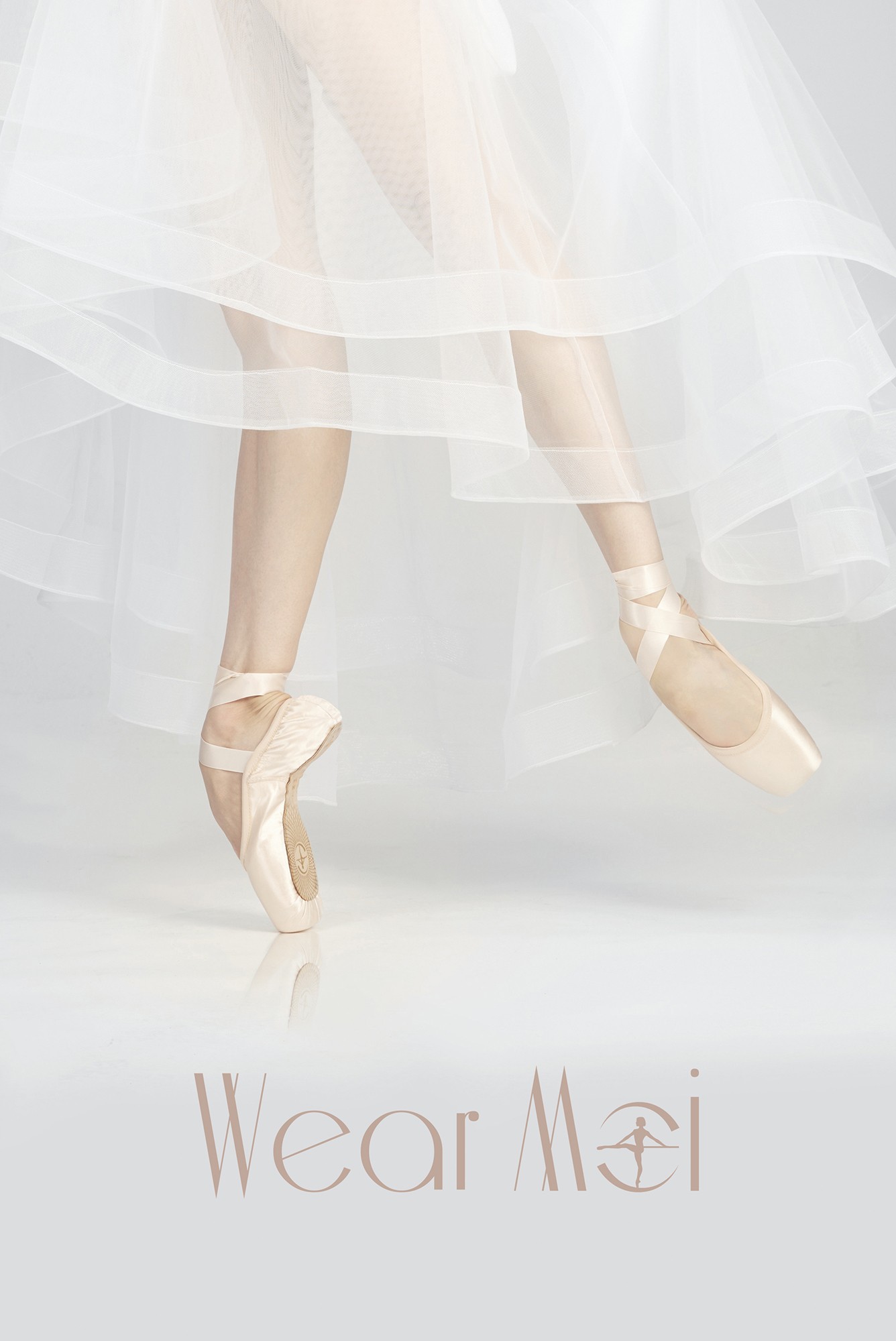 ウエアモア OMEGA SATIN POINTE SHOES 4 ベージュ Wear Moi