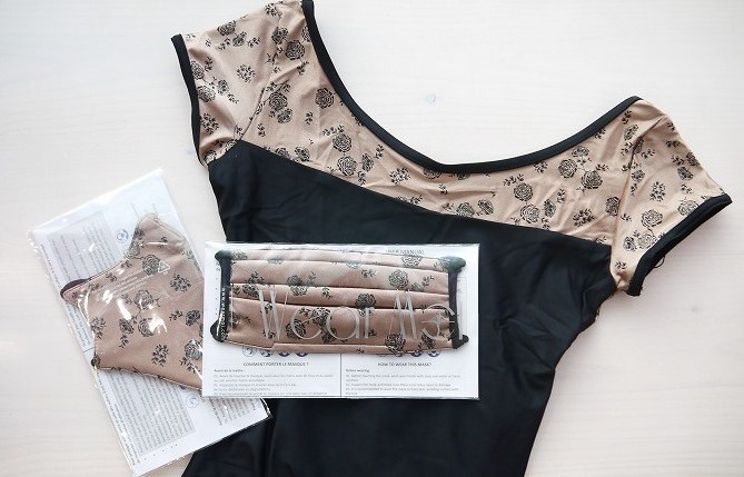 WEARMOI プリーツマスク/ローズ　MASK026