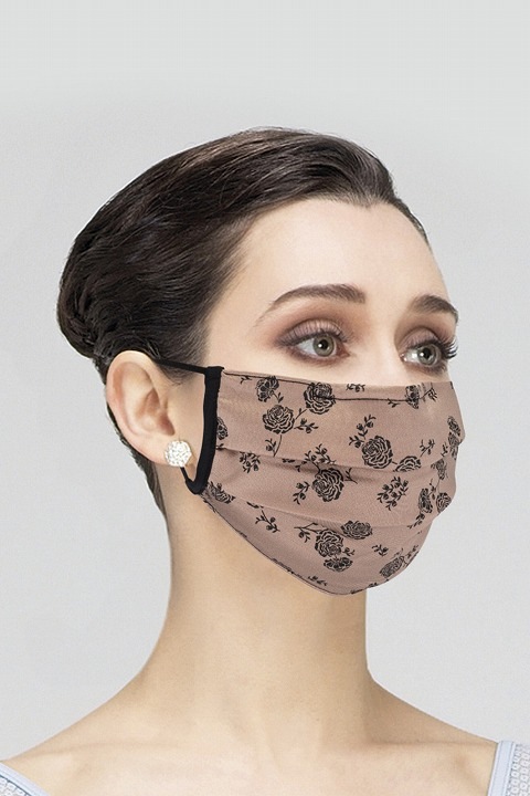 WEARMOI プリーツマスク/ローズ　MASK026