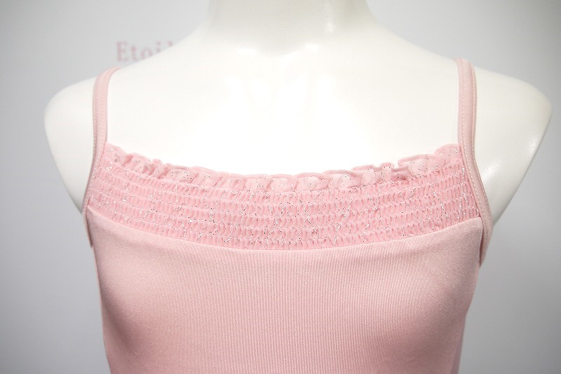 kids CAPEZIO ラメフリルキャミソールレオタード 11495C